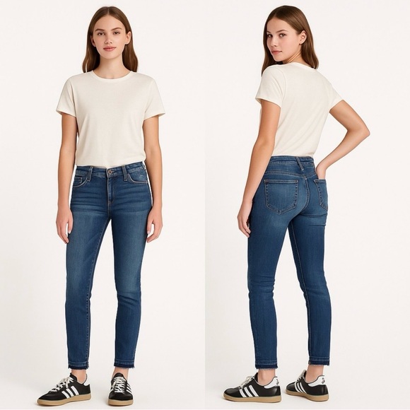 HUDSON π¬π§ Krista SS Crop Released Hem Skinny Jeans πβ¨ Sz 25 - Picture 13 of 13